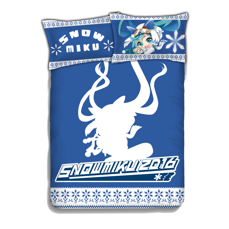 Miku Hatsune - Vocaloid Japanese Anime Bed Blanket Duvet Cover with Pillow Covers